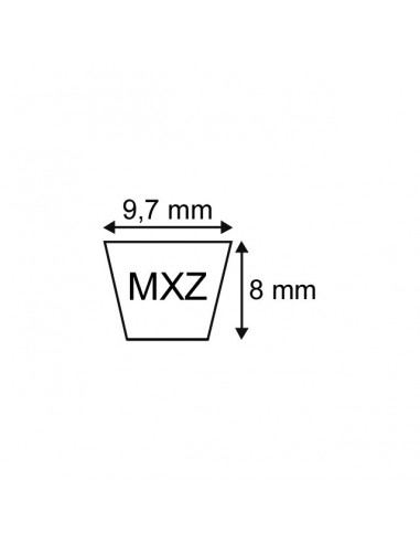 COURROIE TRAPEZOIDALE CRANTEE MZ29 1/2 - XPZ772
