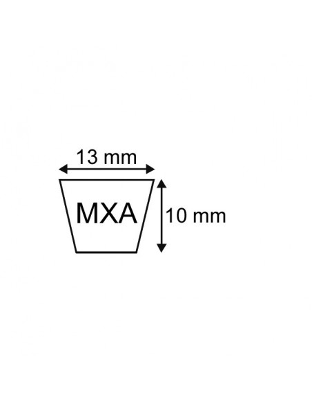 COURROIE TRAPEZOIDALE CRANTEE MX A30 - XPA800