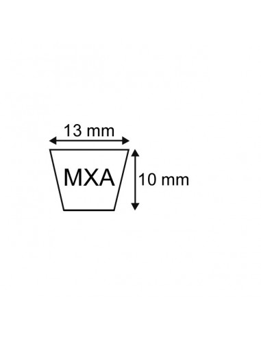COURROIE TRAPEZOIDALE CRANTEE MX A33 - XPA875