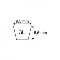 COURROIE PLATINIUM TYPE 3L28 TECHNI-POWER 2