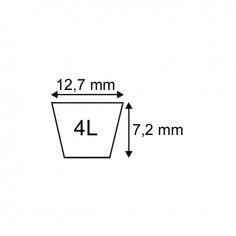 COURROIE PLATINIUM TYPE 4L25 TECHNI-POWER 2