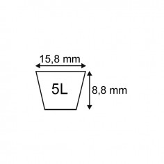 COURROIE PLATINIUM TYPE 5L71 TECHNI-POWER 2