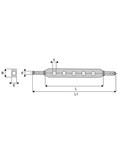 BARRE D'ATTELAGE LG 520 9 TROUS CAT1