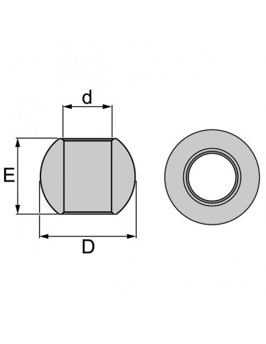 ROTULE RENFORCEE INFERIEURE CATEGORIE 1 22X44 LG 35MM