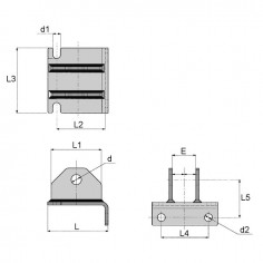 CHAPE DE BARRE DE POUSSEE POUR MICRO TRACTEUR ISEKI 2