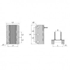 CHAPE DE BARRE DE POUSSEE POUR MICRO TRACTEUR KUBOTA 2
