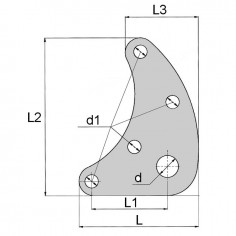 CHAPE DE RELEVAGE 3 POINTS POUR MICRO TRACTEUR 2