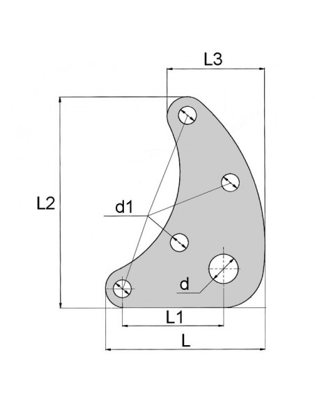 CHAPE DE RELEVAGE 3 POINTS POUR MICRO TRACTEUR