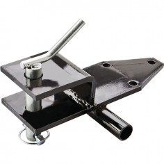 CHAPE D'ATTELAGE SIMPLE AVEC TUBE ET AXE A POIGNEE POUR MICRO TRACTEUR LG295MM