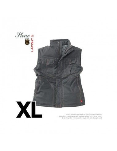 Gilet havane gris. Stone by Lafont. Taille XL