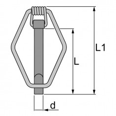 GOUPILLE CLIPS DE SECURITE 8 MM 2