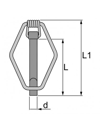 GOUPILLE CLIPS DE SECURITE 8 MM