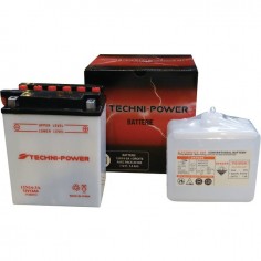 BATTERIE TYPE 12N14-3A + A DROITE AVEC PACK ACIDE