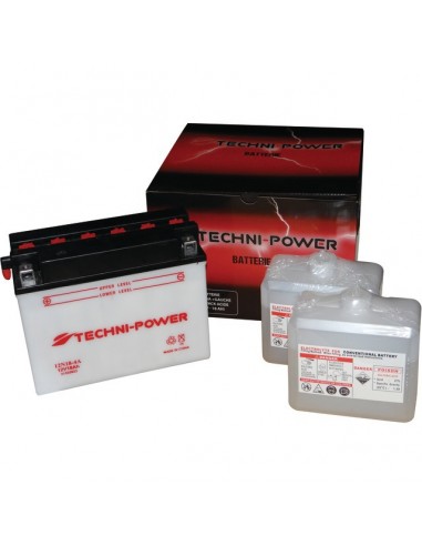 BATTERIE TYPE 12N18-4A + A GAUCHE AVEC PACK ACIDE