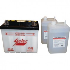 BATTERIE TYPE U1-9 + A GAUCHE AVEC PACK ACIDE