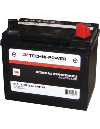 BATTERIE HUMIDE SANS ENTRETIEN TYPE U1R-11/U1R-9 + A DROITE