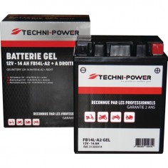 BATTERIE GEL FB14L-A2 (12N14-3A) + A DROITE