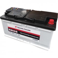 BATTERIE 12V 100AH DECHARGE LENTE + A DROITE TECHNI POWER
