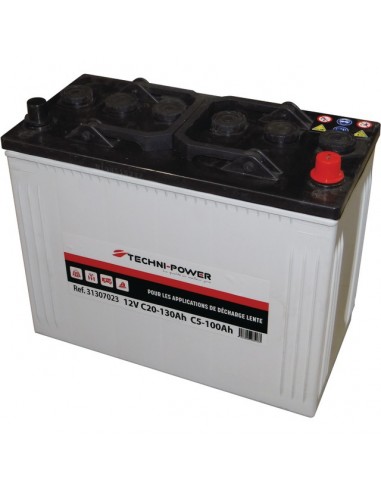 BATTERIE 12V 125AH DECHARGE LENTE TECHNI POWER