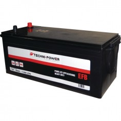 BATTERIE 12V 185AH 1100A + A GAUCHE EFB HEAVY DUTY TECHNI-POWER