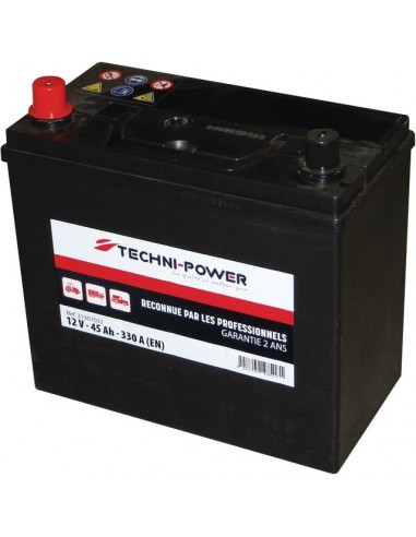 BATTERIE 12V-45AH/330A NS60 + A GAUCHE TECHNI-POWER