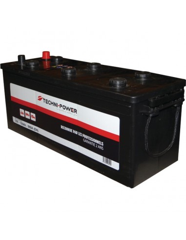 BATTERIE 12V 155AH 900A + A GAUCHE SUR LA LARGEUR TECHNI-POWER