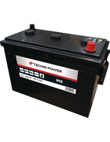 BATTERIE M5 6V 150Ah 760A EN TECHNI-POWER