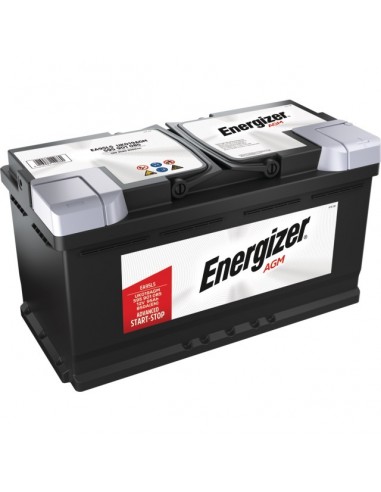 BATTERIE EA95L5 12V 95AH 850A EN + A DROITE AGM ENERGIZER