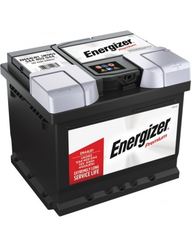 BATTERIE EM44LB1 12V 44AH 440A EN + A DROITE ENERGIZER PREMIUM