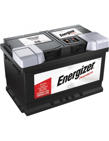 BATTERIE EM72LB3 12V 72AH 680A EN + A DROITE ENERGIZER PREMIUM