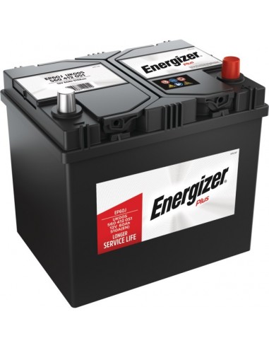 BATTERIE EP60J 12V 60AH 510A EN + A DROITE ENERGIZER PLUS