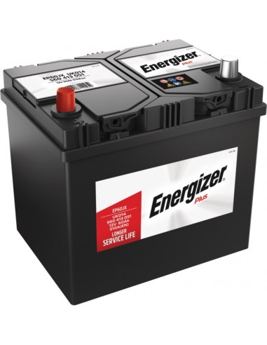 BATTERIE EP60JX 12V 60AH 510A EN + A GAUCHE ENERGIZER PLUS