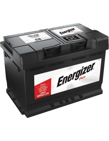 BATTERIE EP74L3 12V 74AH 680A EN + A DROITE ENERGIZER PLUS