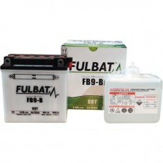 BATTERIE TYPE 12N9-4B-1 + A GAUCHE AVEC PACK ACIDE