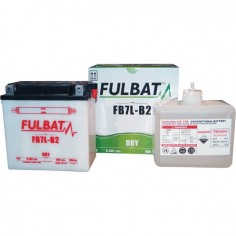 BATTERIE TYPE 12N7-3B + A DROITE AVEC PACK ACIDE