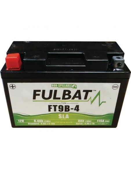 BATTERIE GEL TYPE GT9B-4 + A GAUCHE