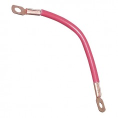 CABLE DE BATTERIE ROUGE AVEC COSSES LG 400MM
