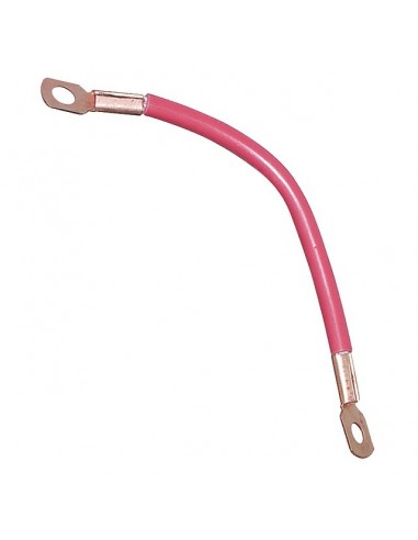 CABLE DE BATTERIE ROUGE AVEC COSSES LG 400MM