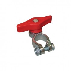 COSSE DE BATTERIE + ROUGE M10 LAITON AVEC ECROU PAPILLON