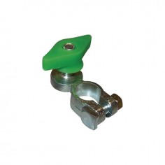 COSSE DE BATTERIE - VERTE M10 LAITON AVEC ECROU PAPILLON