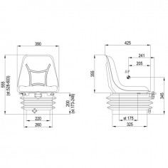 SIEGE MECANIQUE PVC RM460 200 2