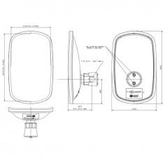 RETROVISEUR REVERSIBLE 244X143MM 2
