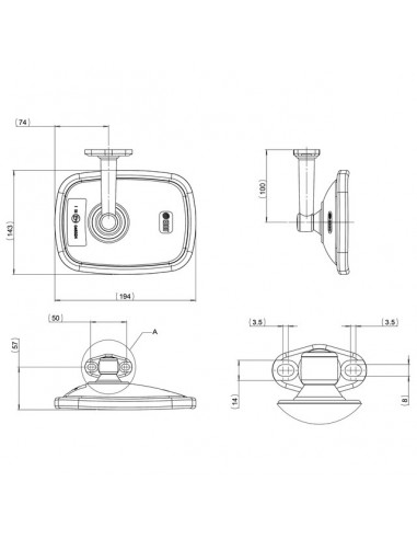 RETROVISEUR INTERIEUR 194X143MM