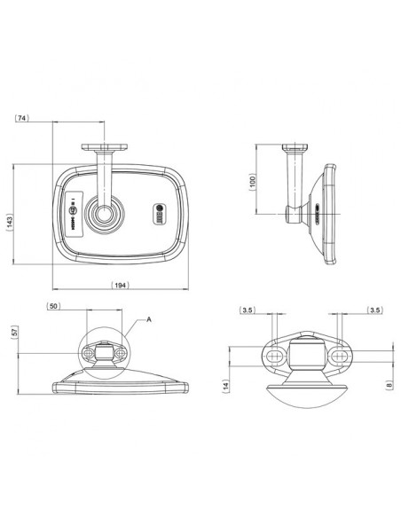 RETROVISEUR INTERIEUR 194X143MM