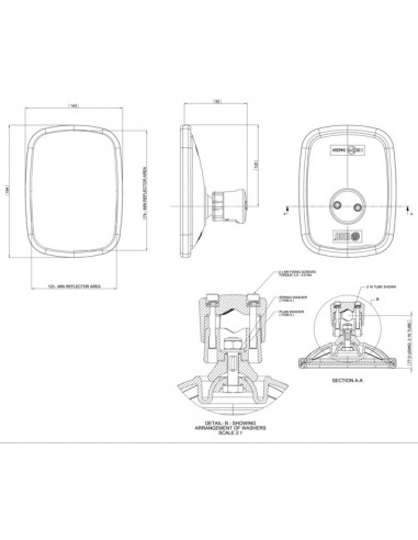 RETROVISEUR REVERSIBLE 194X143MM
