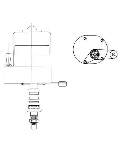 MOTEUR ESSUIE-GLACE 85° TIGE COURTE