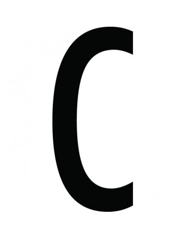 CARACTERE LETTRE ( C ) STYLE AUTO SACHET DE 10