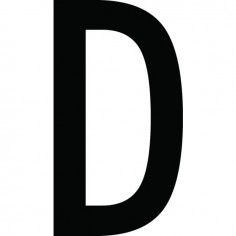 CARACTERE LETTRE ( D ) STYLE AUTO SACHET DE 10