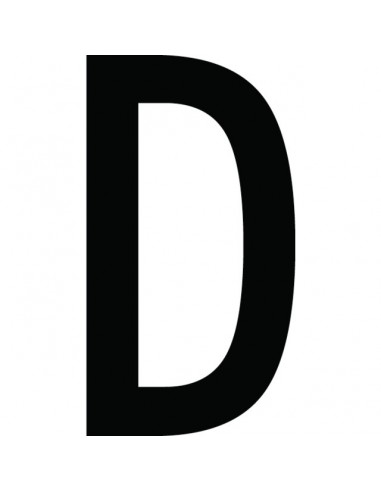 CARACTERE LETTRE ( D ) STYLE AUTO SACHET DE 10