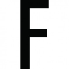 CARACTERE LETTRE ( F ) STYLE AUTO SACHET DE 10